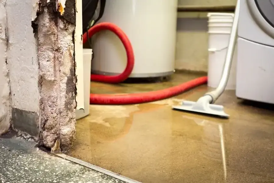 Water extracted from a first floor in Lilburn